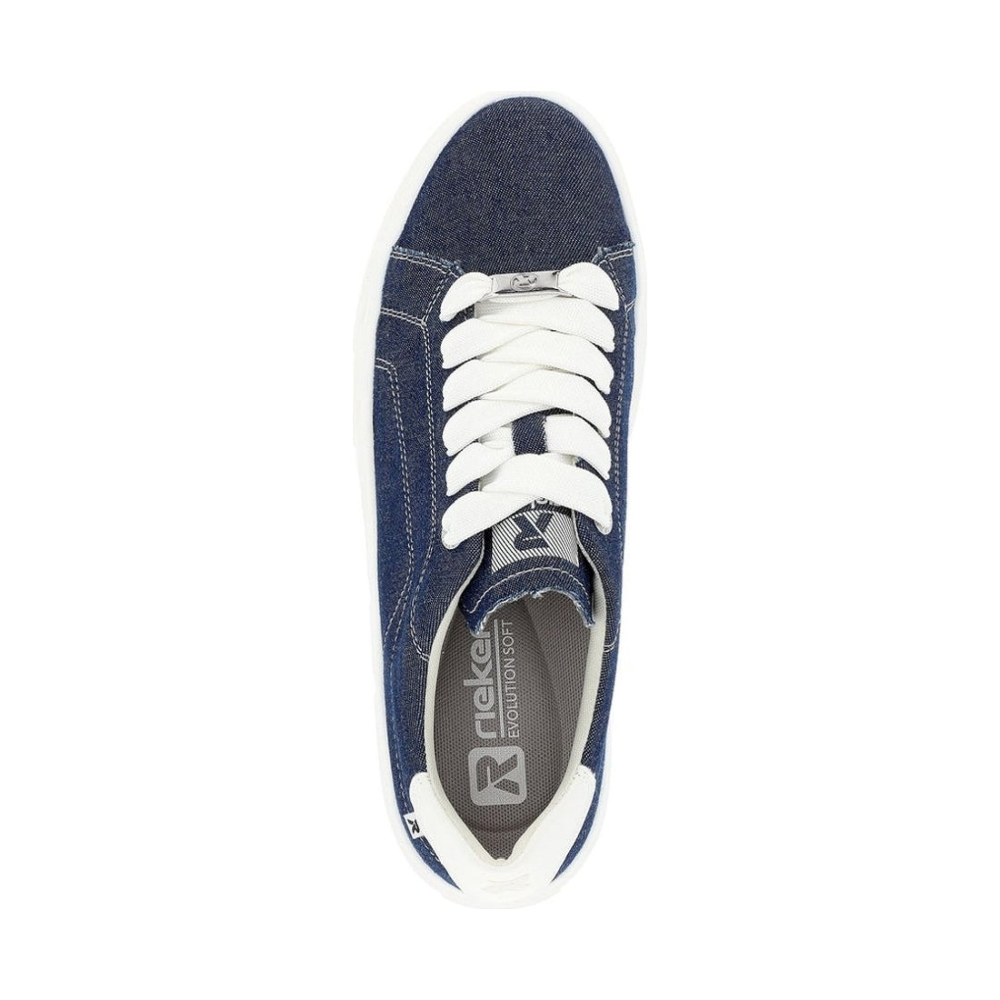 Rieker womens blue leisure trainers | Vilbury London