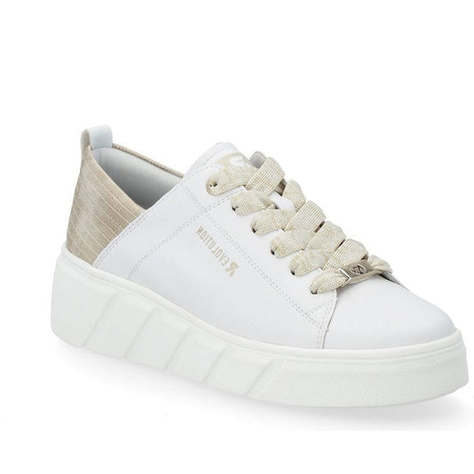 Rieker womens white leisure trainers | Vilbury London