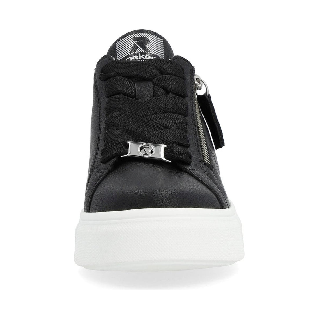 Rieker womens black leisure trainers | Vilbury London