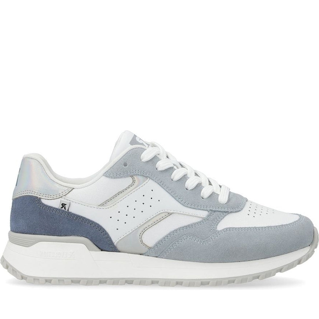 Rieker womens white leisure trainers | Vilbury London