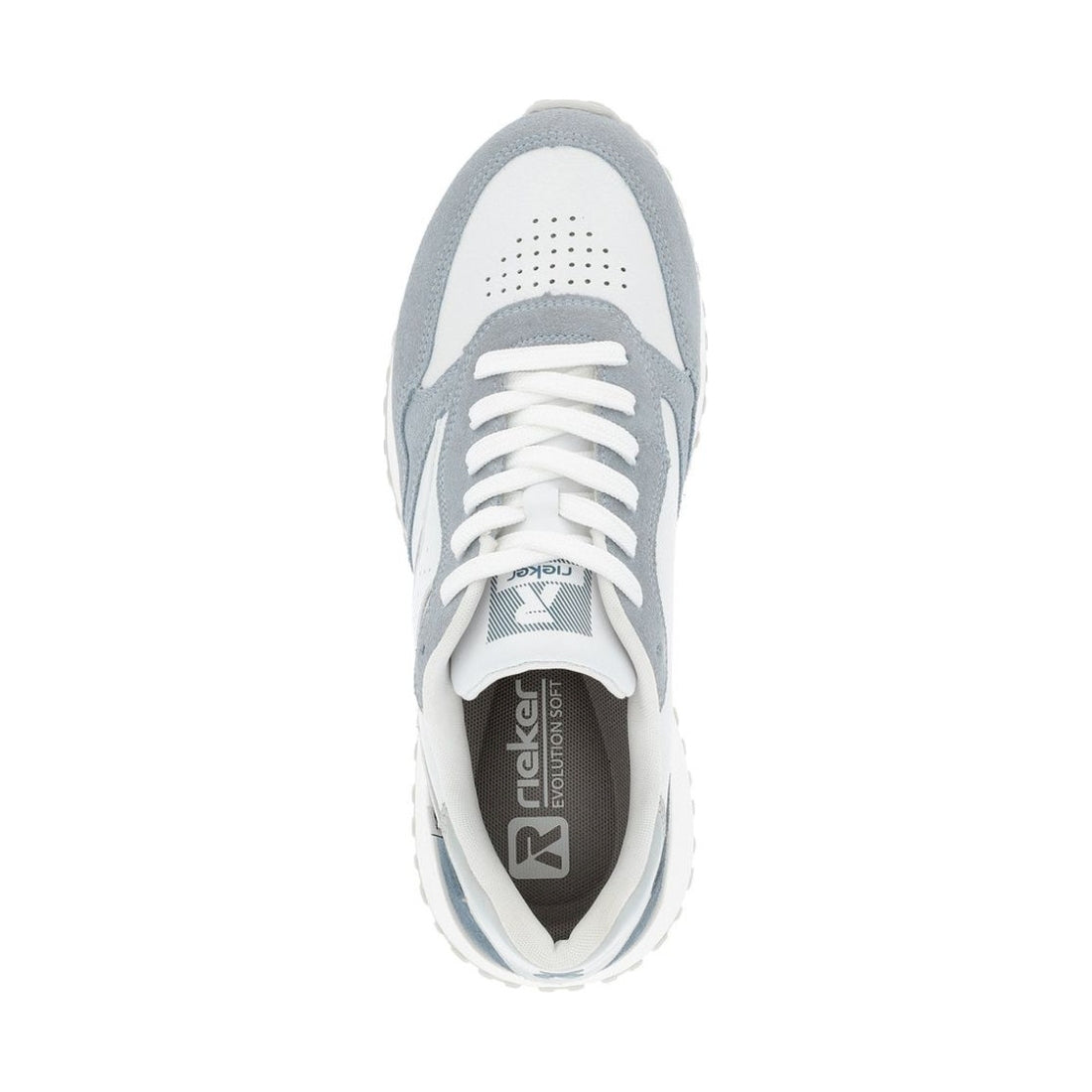 Rieker womens white leisure trainers | Vilbury London