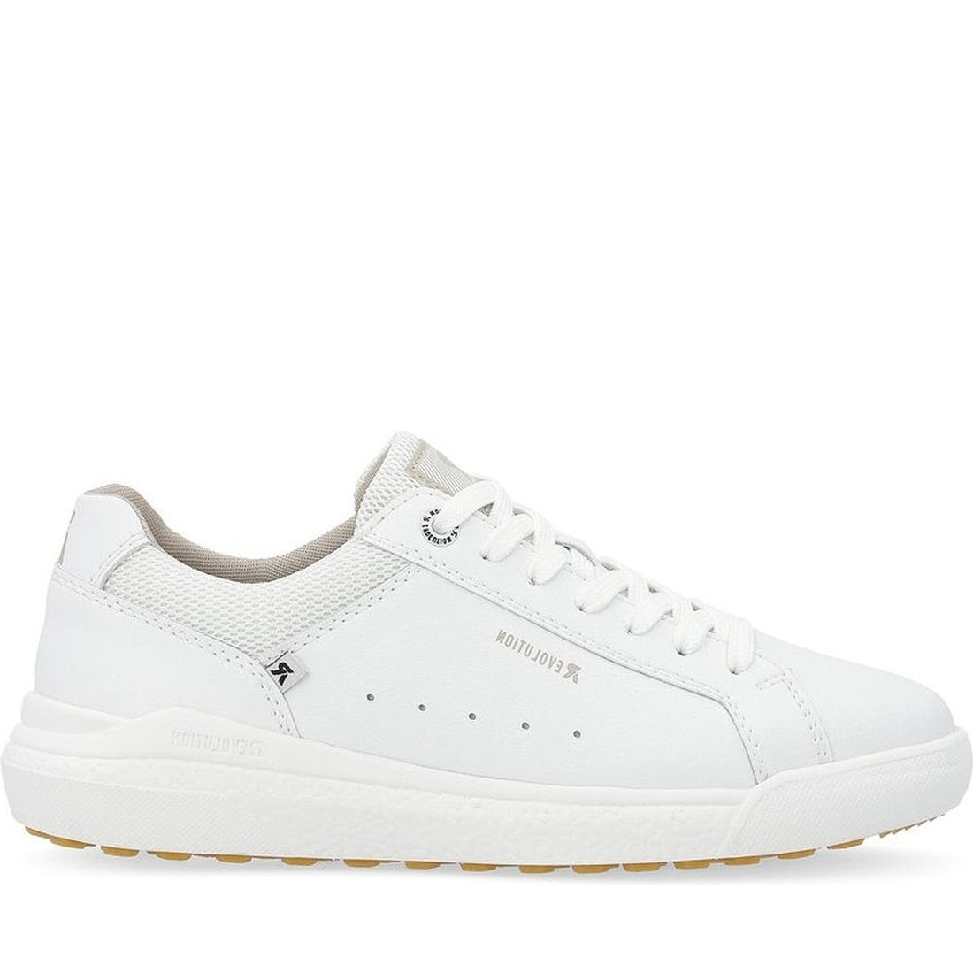 Rieker womens white leisure trainers | Vilbury London