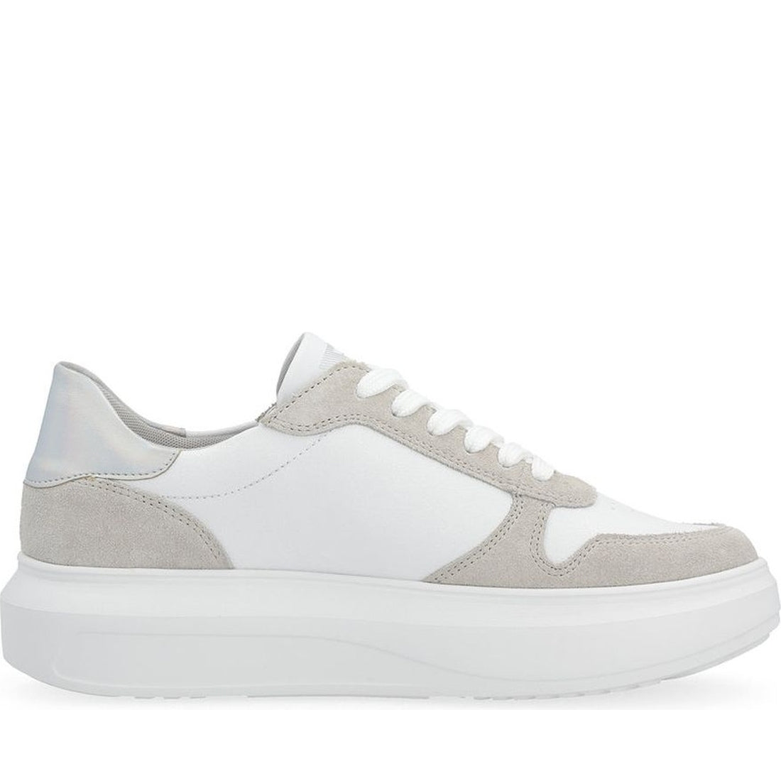 Rieker womens white leisure trainers | Vilbury London