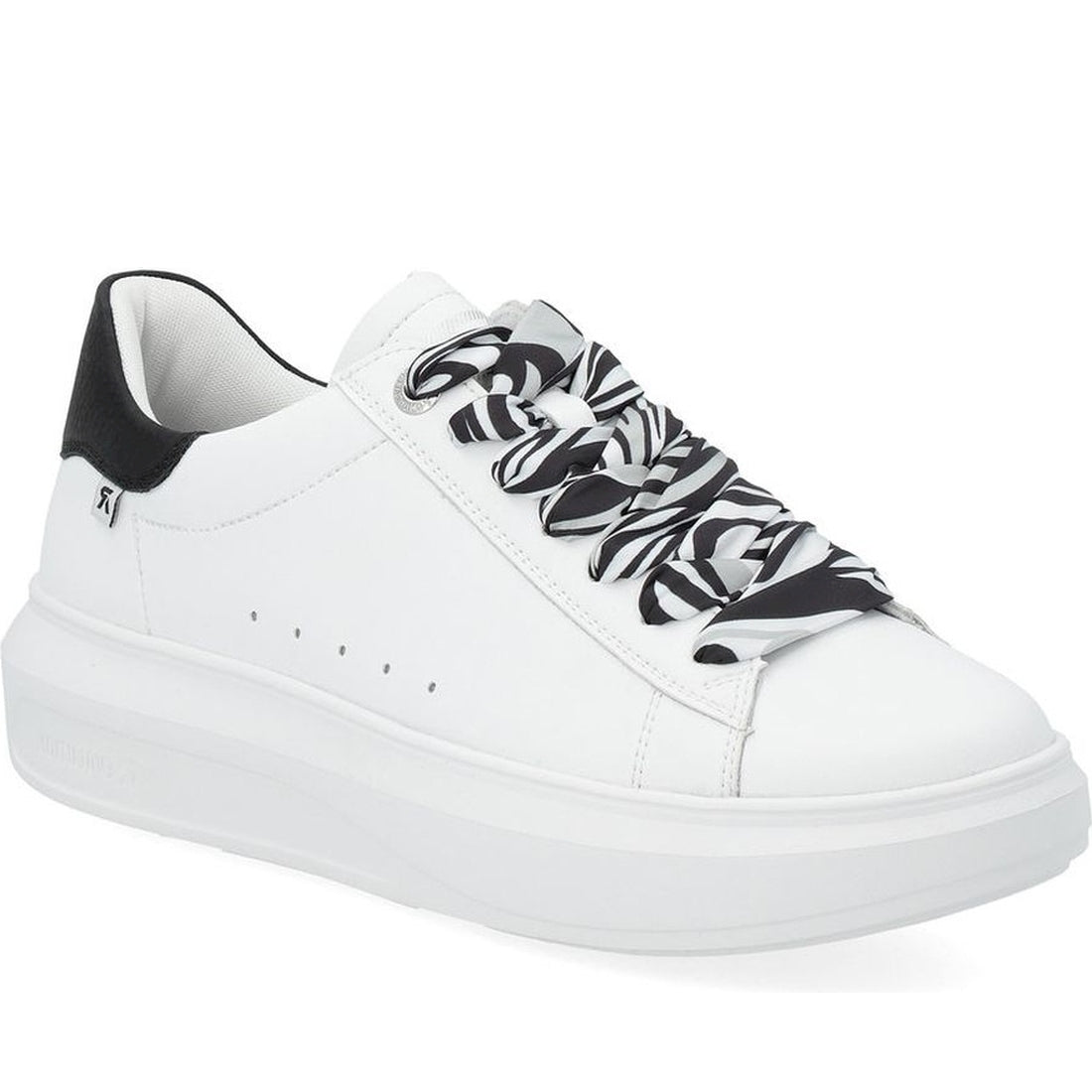 Rieker womens white leisure trainers | Vilbury London