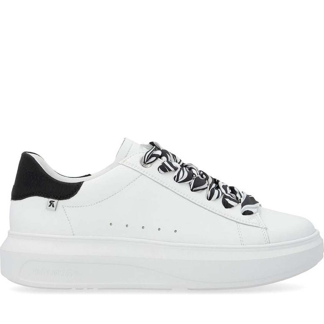 Rieker womens white leisure trainers | Vilbury London