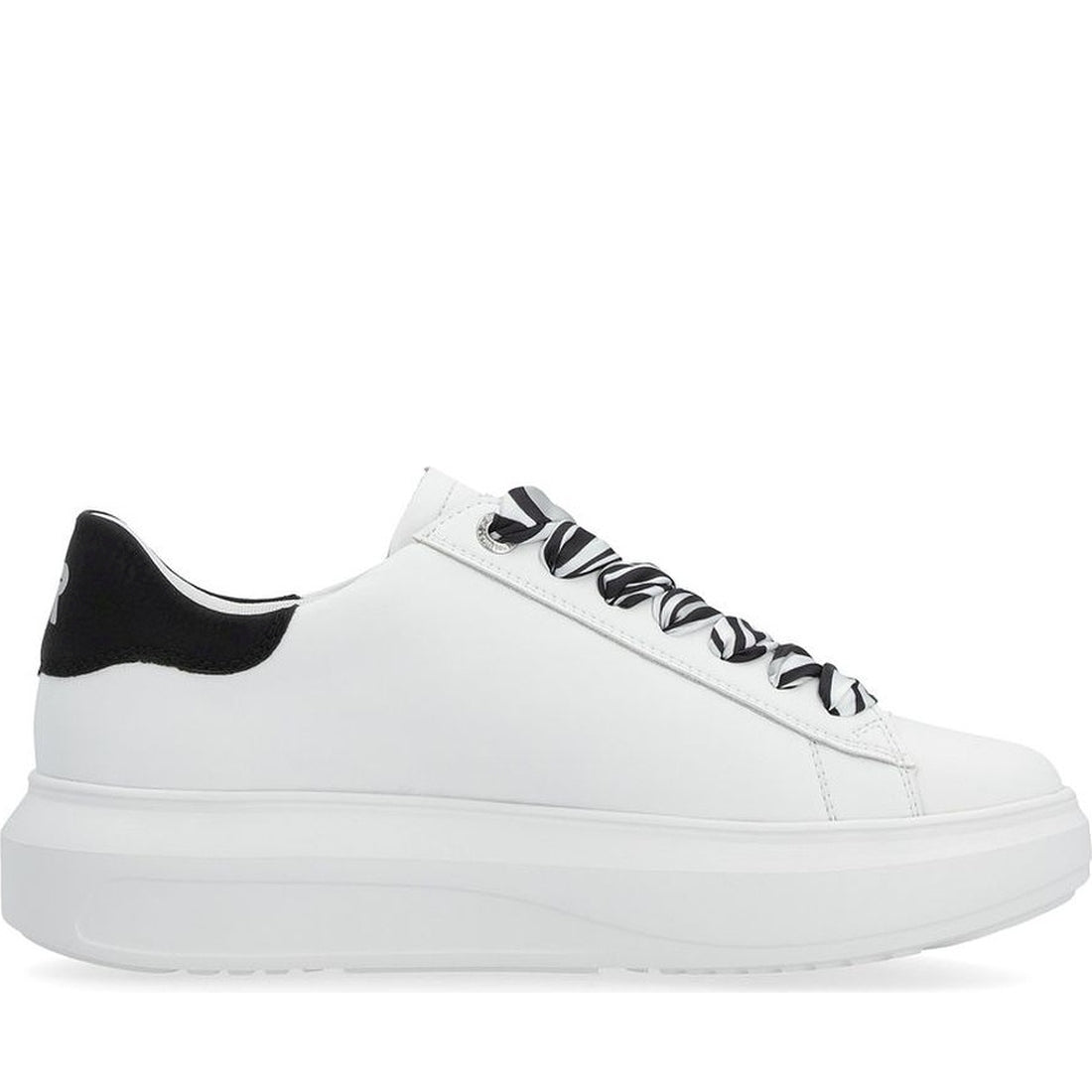 Rieker womens white leisure trainers | Vilbury London