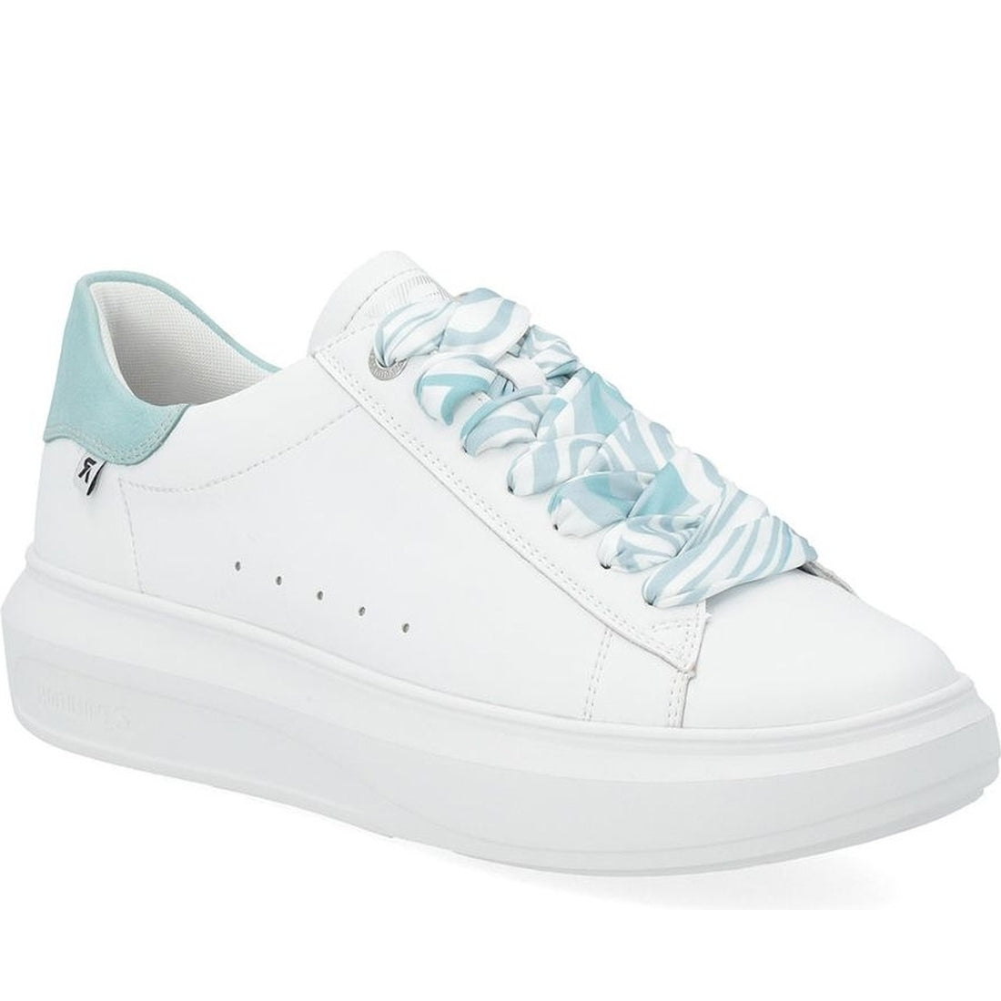 Rieker womens white leisure trainers | Vilbury London