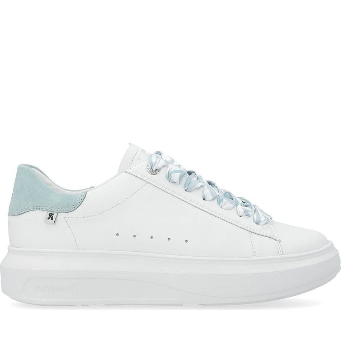 Rieker womens white leisure trainers | Vilbury London