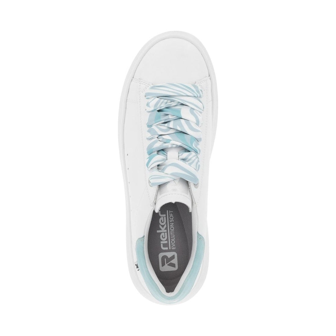 Rieker womens white leisure trainers | Vilbury London