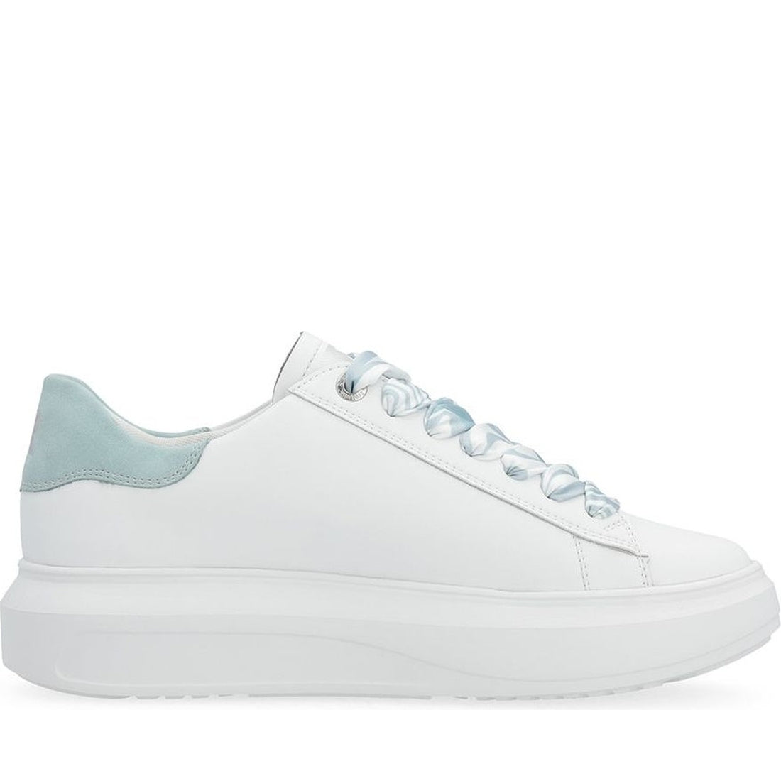 Rieker womens white leisure trainers | Vilbury London