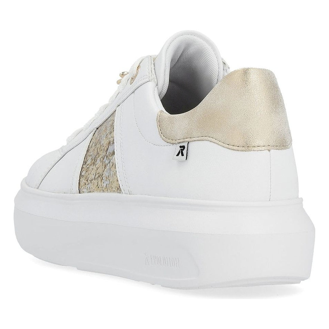 Rieker womens white leisure trainers | Vilbury London