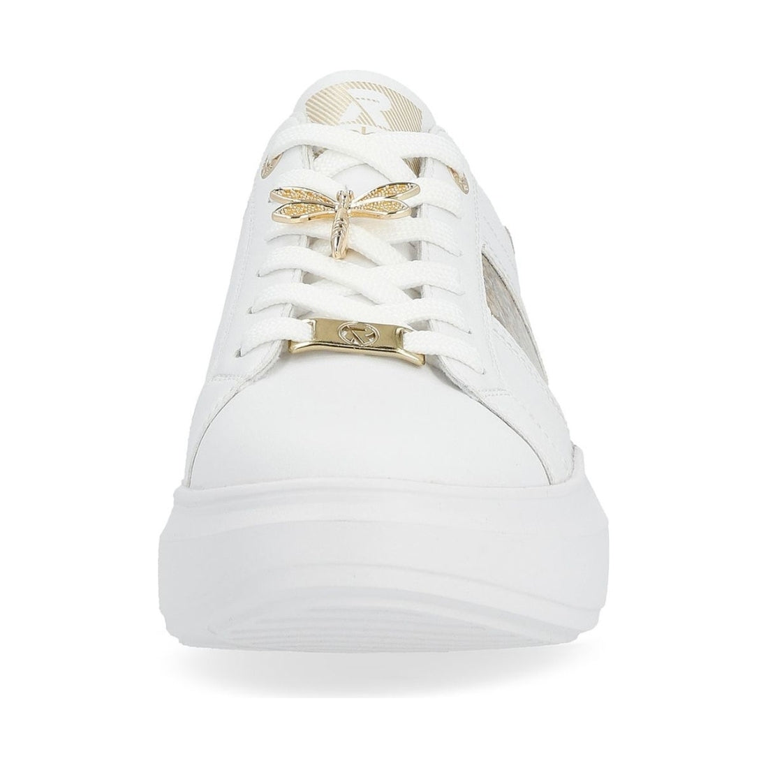 Rieker womens white leisure trainers | Vilbury London