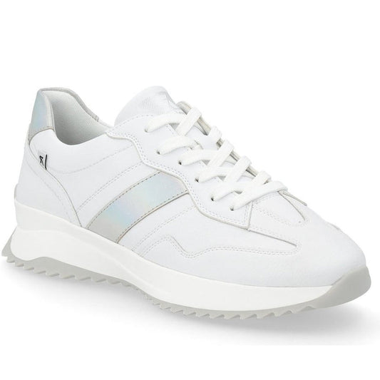 Rieker womens white leisure trainers | Vilbury London