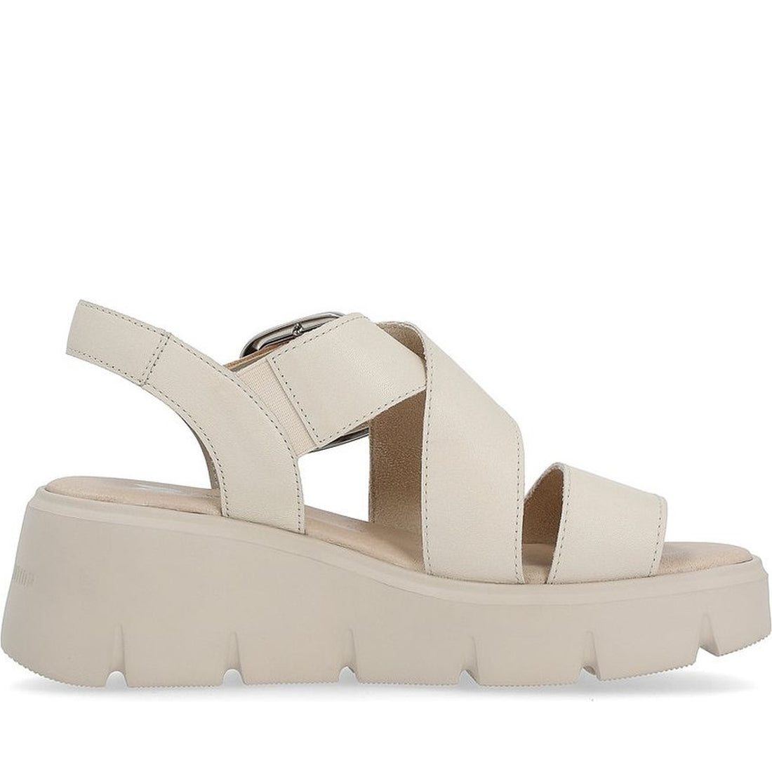 Rieker womens beige casual open sandals | Vilbury London