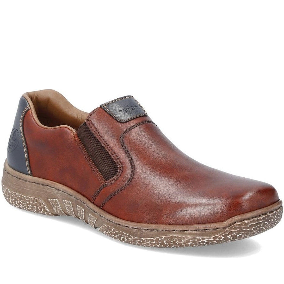 Rieker mens brown leisure trainers | Vilbury London