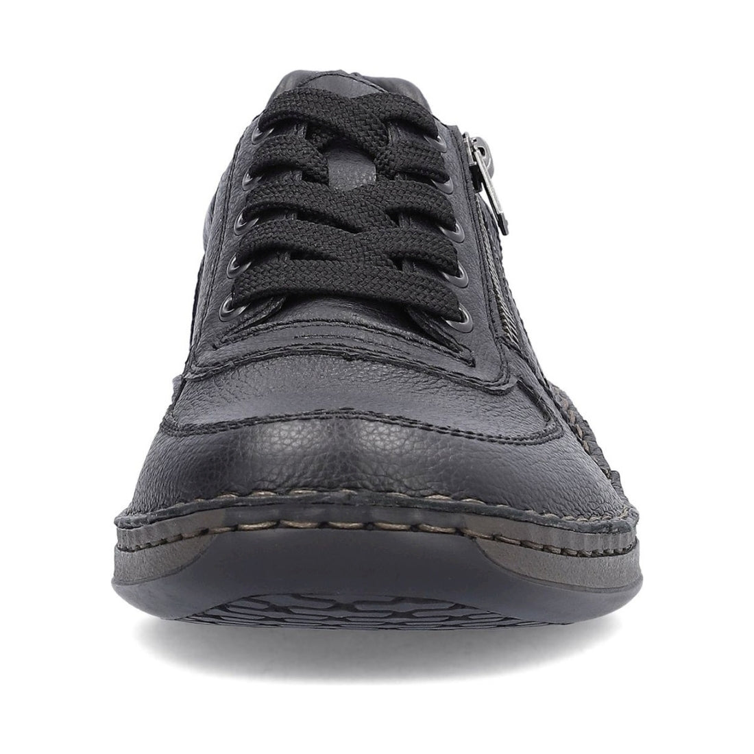 Rieker mens black leisure trainers | Vilbury London