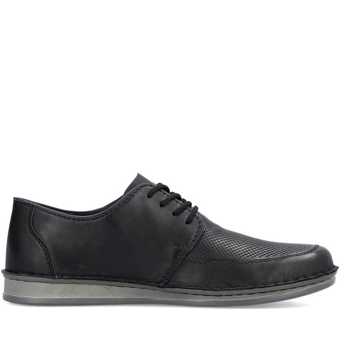 Rieker mens black casual closed formal | Vilbury London