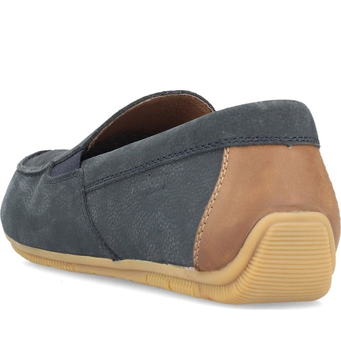 Rieker mens blue classic closed mocasins | Vilbury London