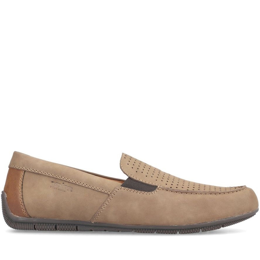 Rieker mens brown classic closed mocasins | Vilbury London