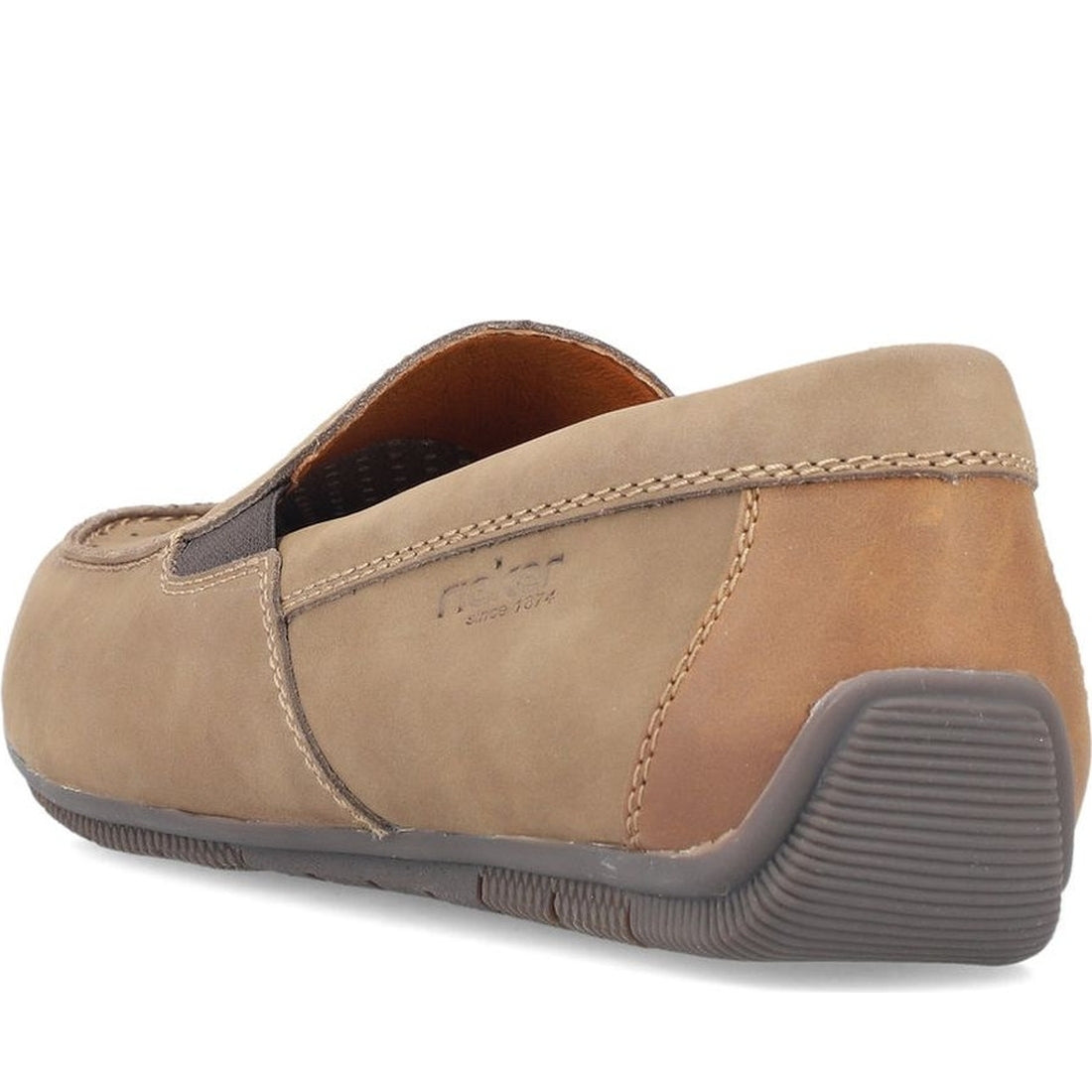 Rieker mens brown classic closed mocasins | Vilbury London