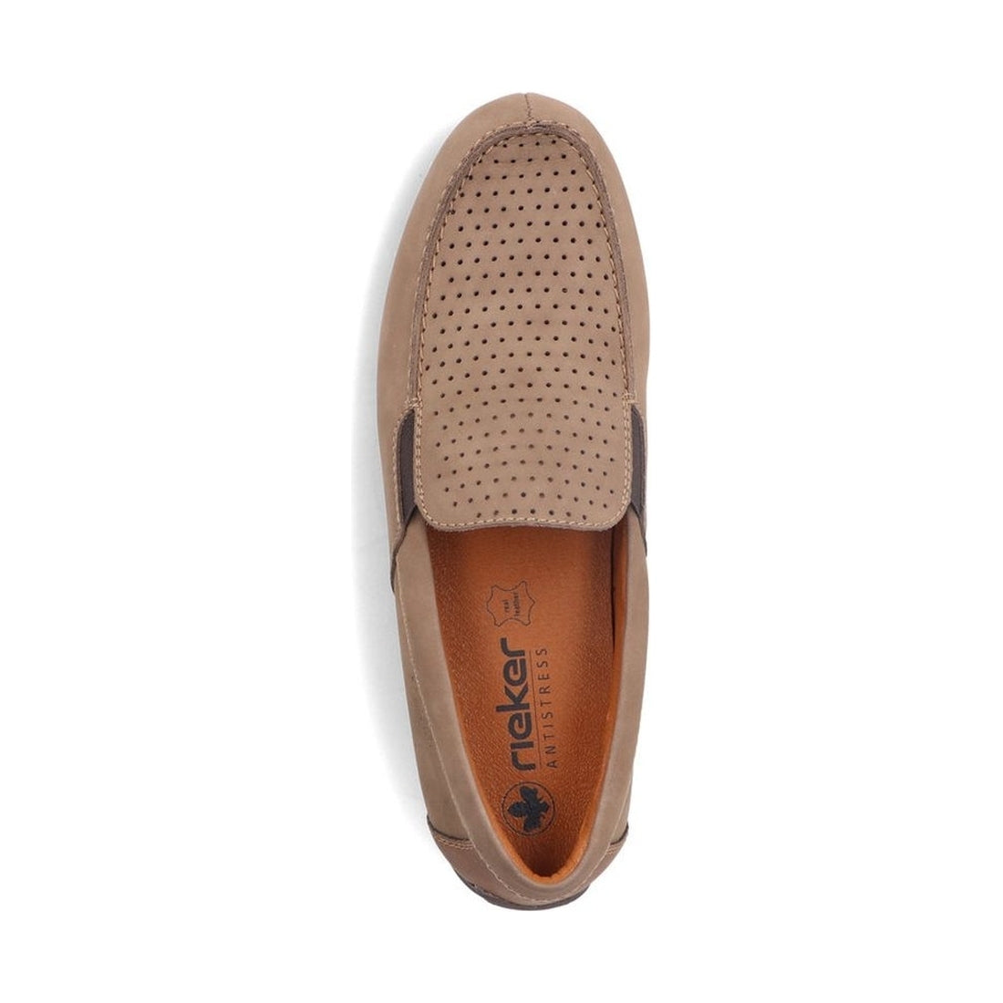 Rieker mens brown classic closed mocasins | Vilbury London