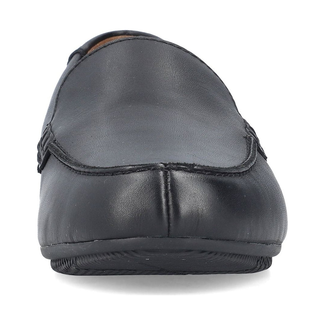 Rieker mens black classic closed mocasins | Vilbury London