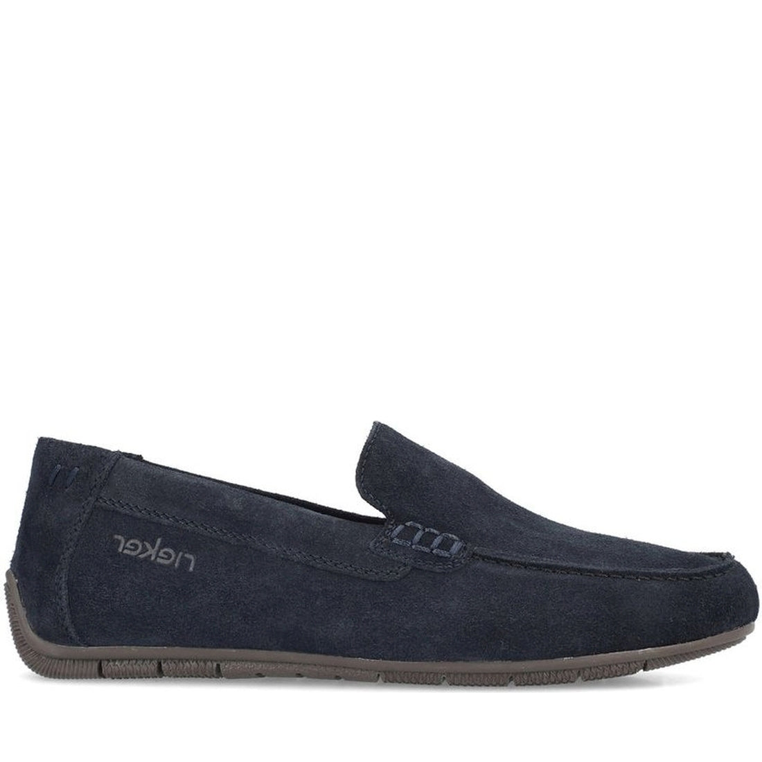 Rieker mens blue classic closed mocasins | Vilbury London