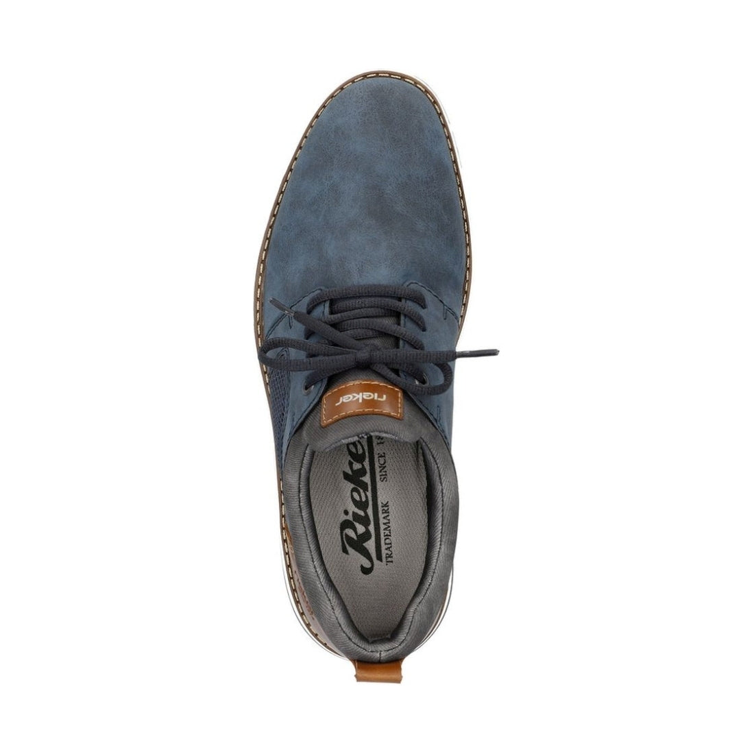 Rieker mens blue leisure trainers | Vilbury London