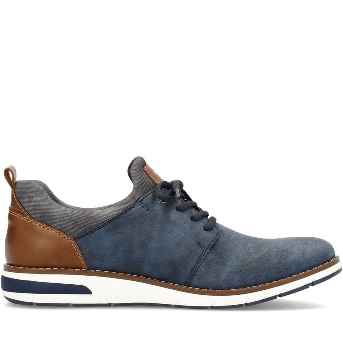 Rieker mens blue leisure trainers | Vilbury London