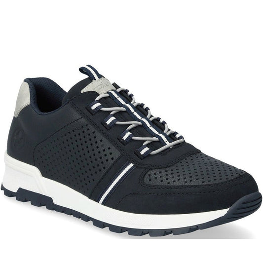 Rieker mens blue leisure trainers | Vilbury London