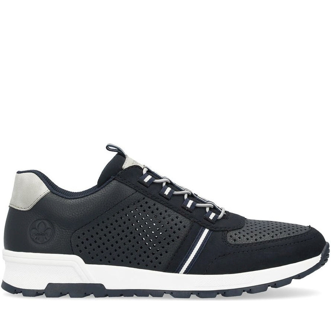 Rieker mens blue leisure trainers | Vilbury London