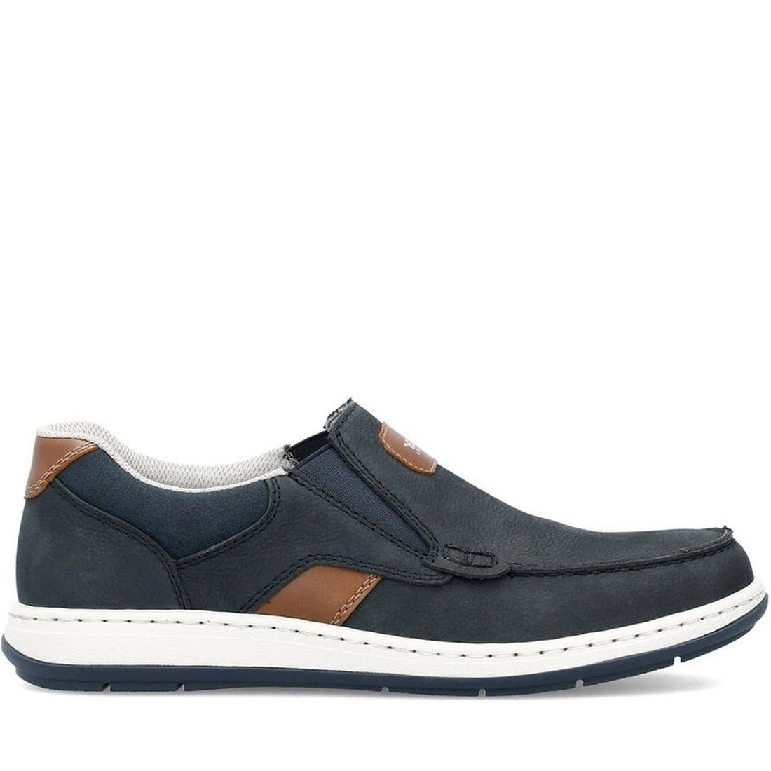 Rieker mens blue leisure trainers | Vilbury London