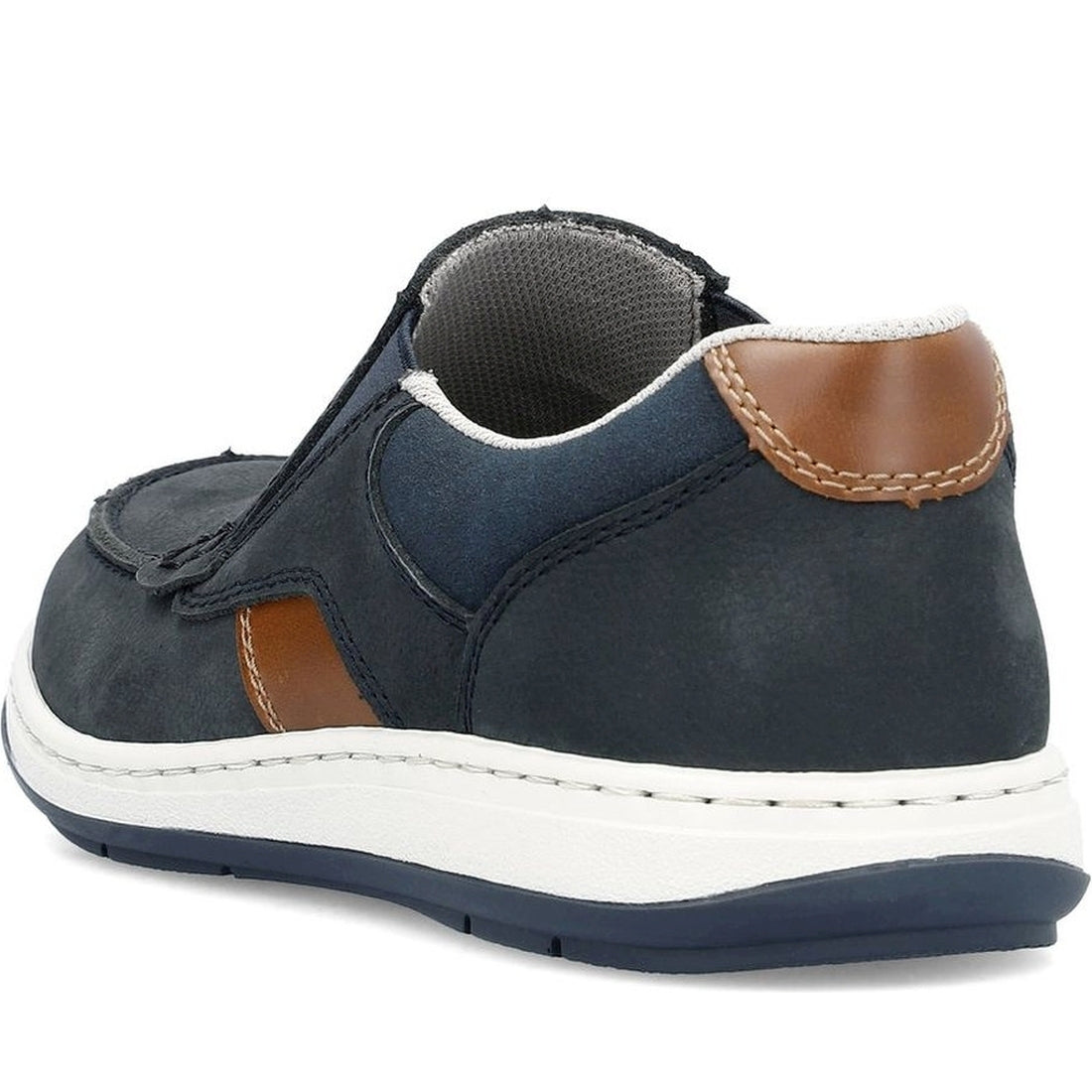 Rieker mens blue leisure trainers | Vilbury London