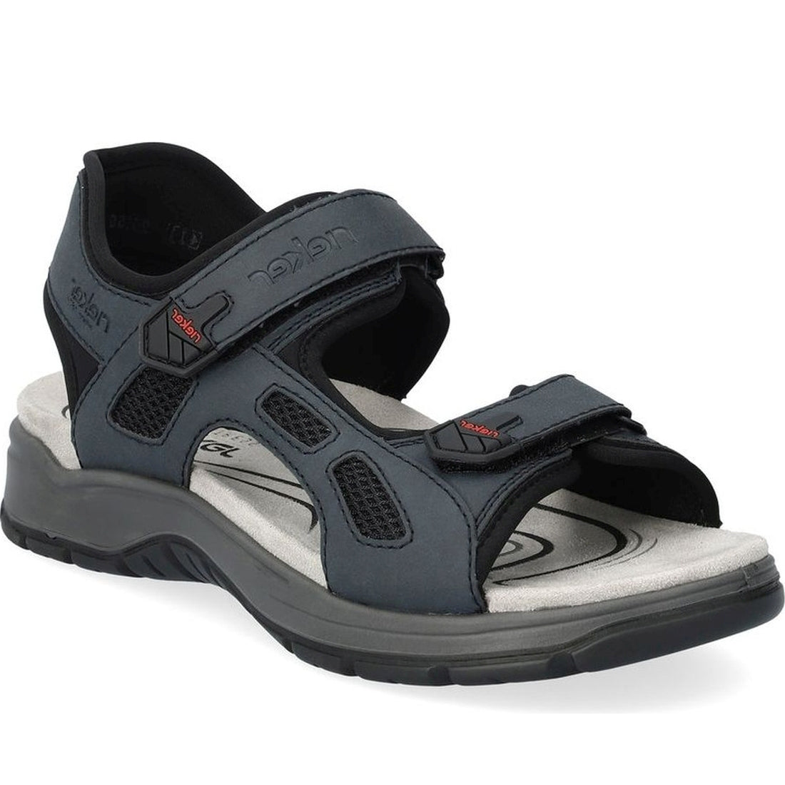 Rieker mens blue casual open sandals | Vilbury London