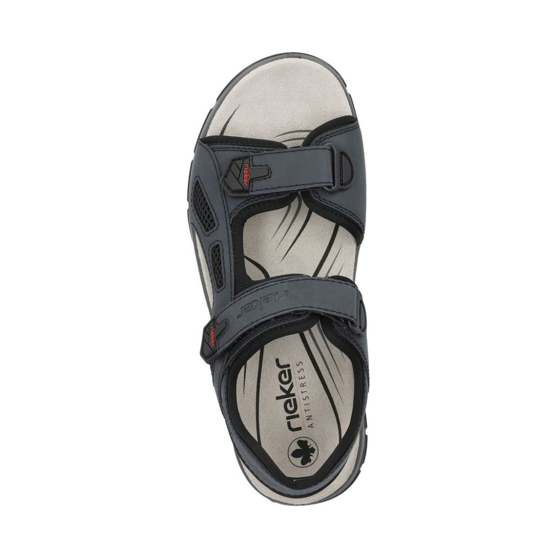 Rieker mens blue casual open sandals | Vilbury London