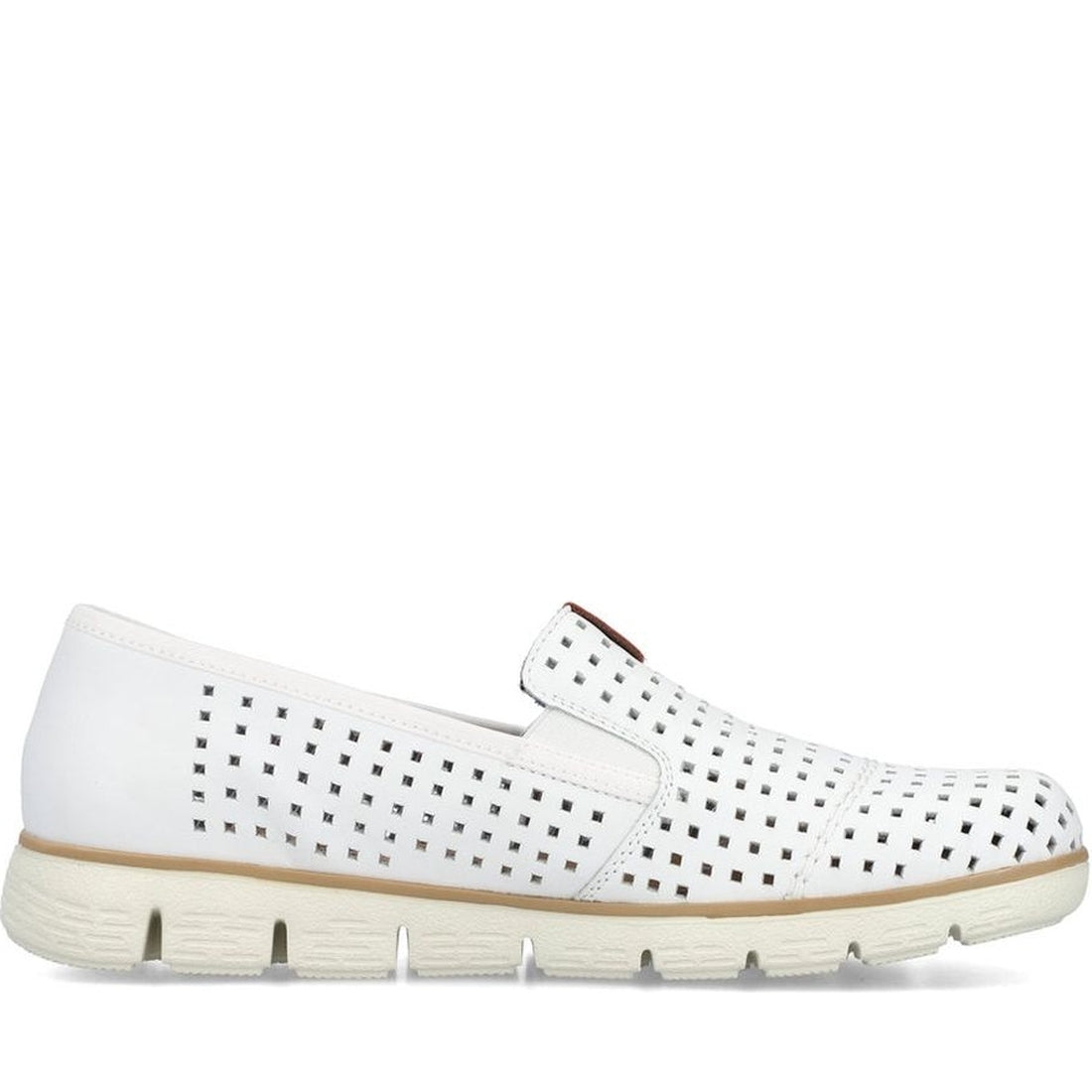 Rieker womens white casual closed sandals | Vilbury London