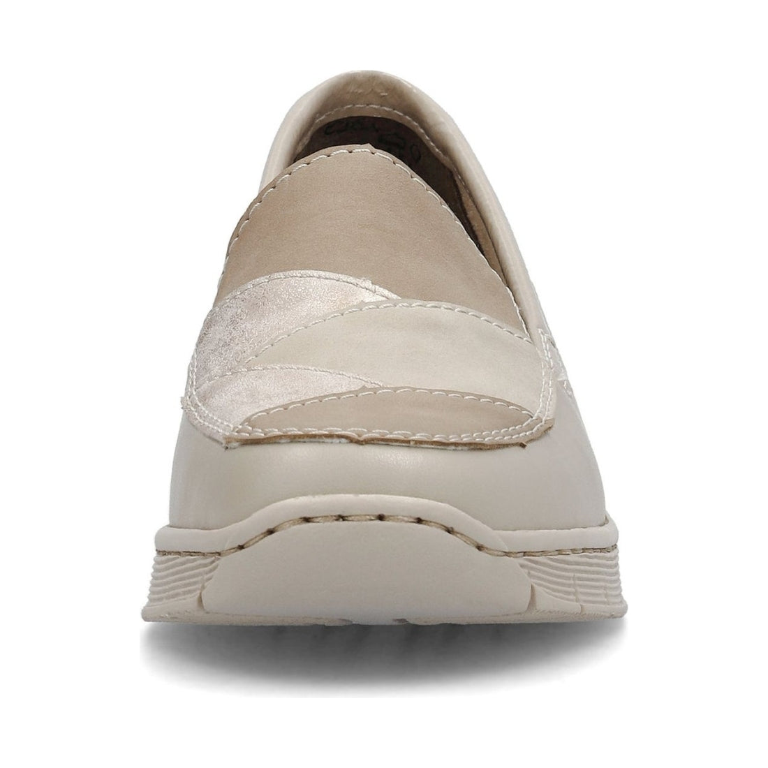 Rieker womens beige leisure trainers | Vilbury London