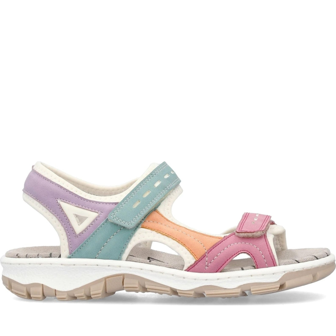 Rieker womens multi casual open sandals | Vilbury London