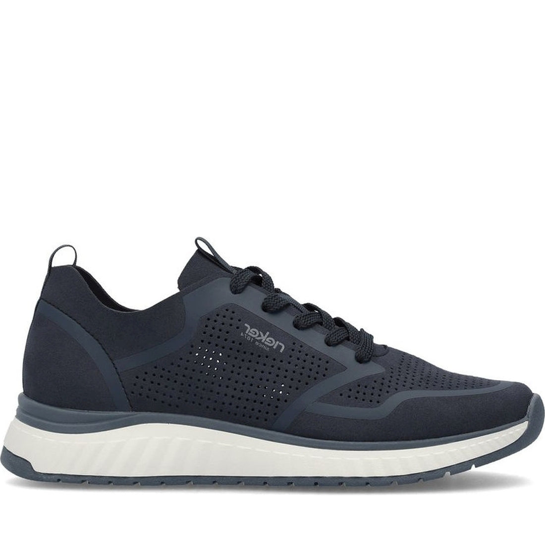 Rieker mens blue leisure trainers | Vilbury London