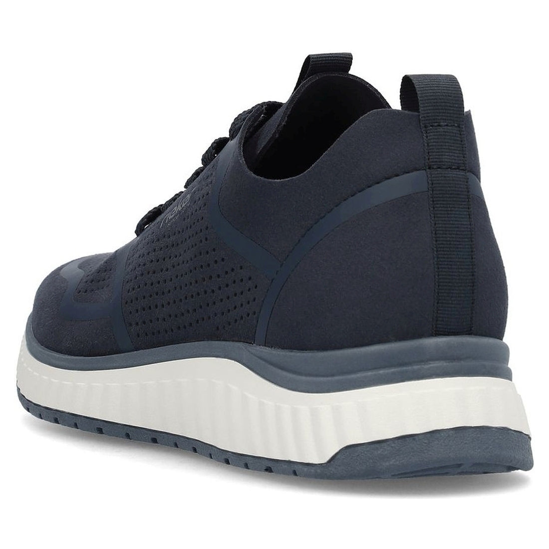 Rieker mens blue leisure trainers | Vilbury London