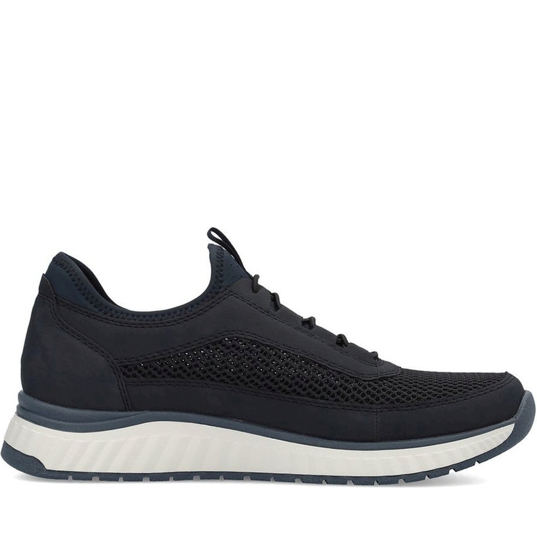 Rieker mens blue leisure trainers | Vilbury London