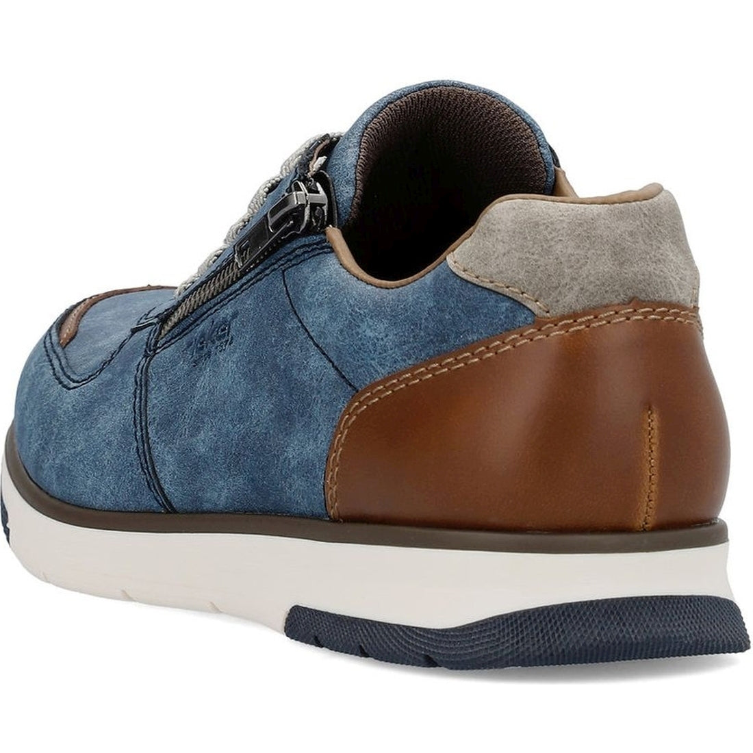 Rieker mens blue leisure trainers | Vilbury London