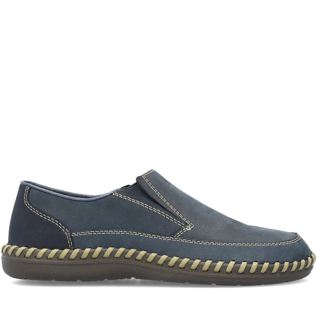 Rieker mens blue leisure trainers | Vilbury London