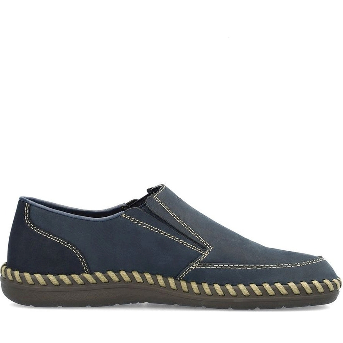 Rieker mens blue leisure trainers | Vilbury London