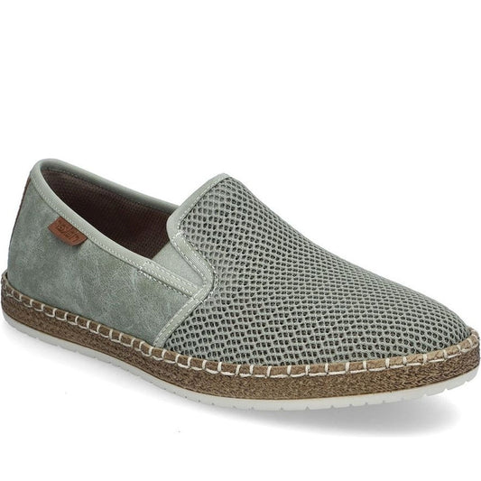 Rieker mens green leisure trainers | Vilbury London