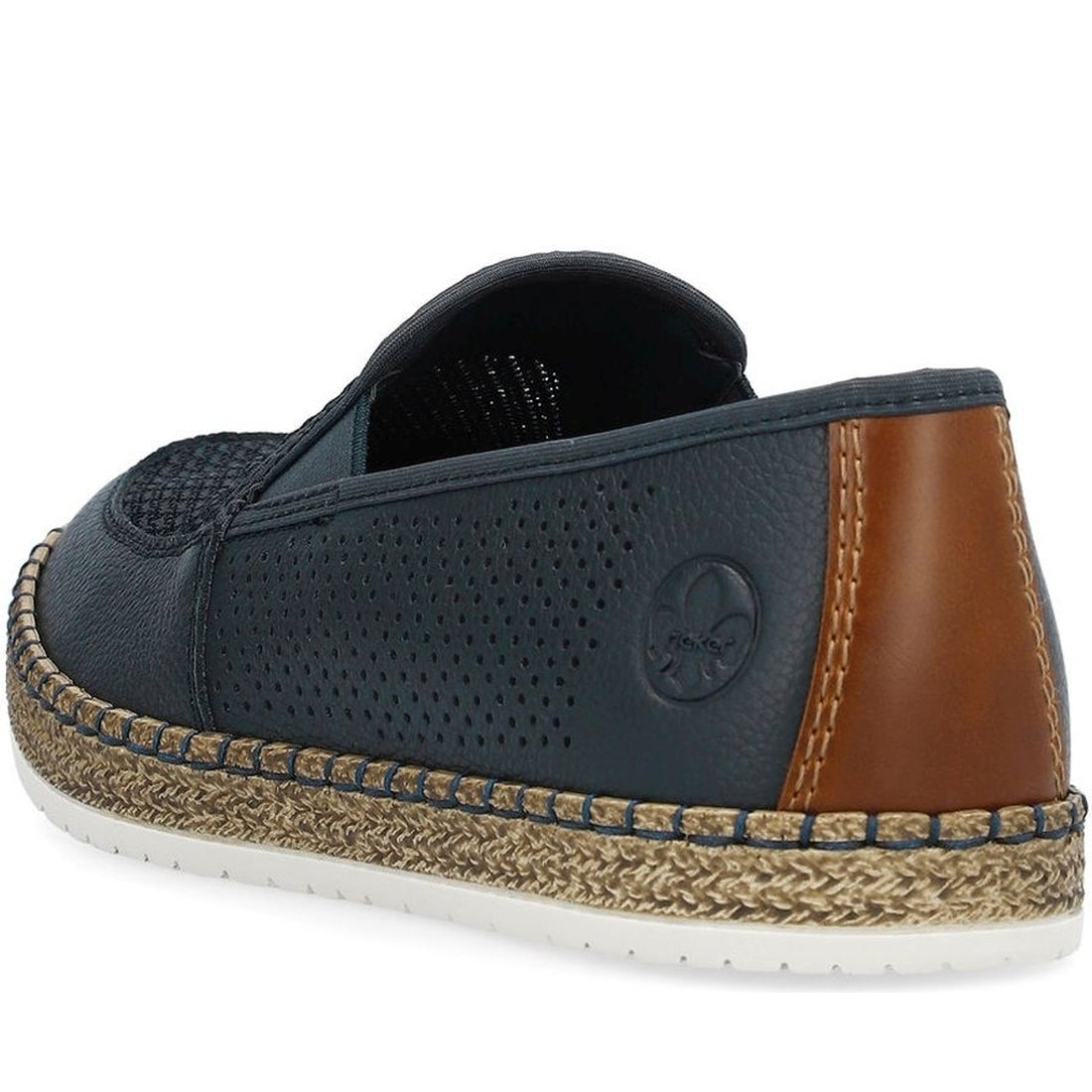 Rieker mens blue leisure trainers | Vilbury London