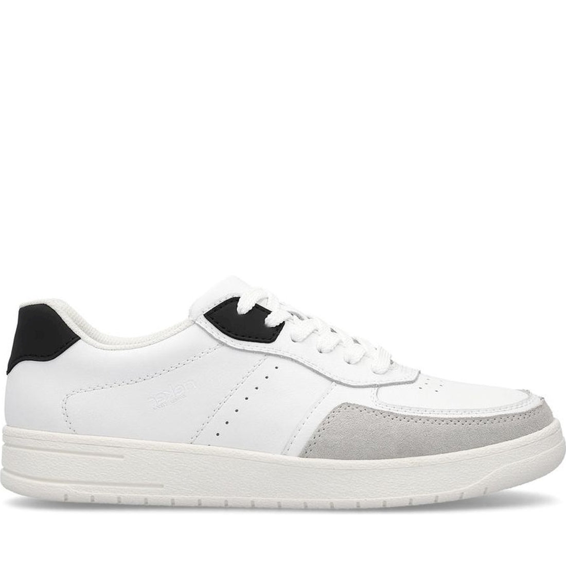 Rieker mens white leisure trainers | Vilbury London