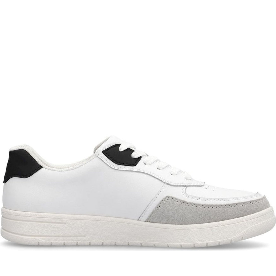 Rieker mens white leisure trainers | Vilbury London