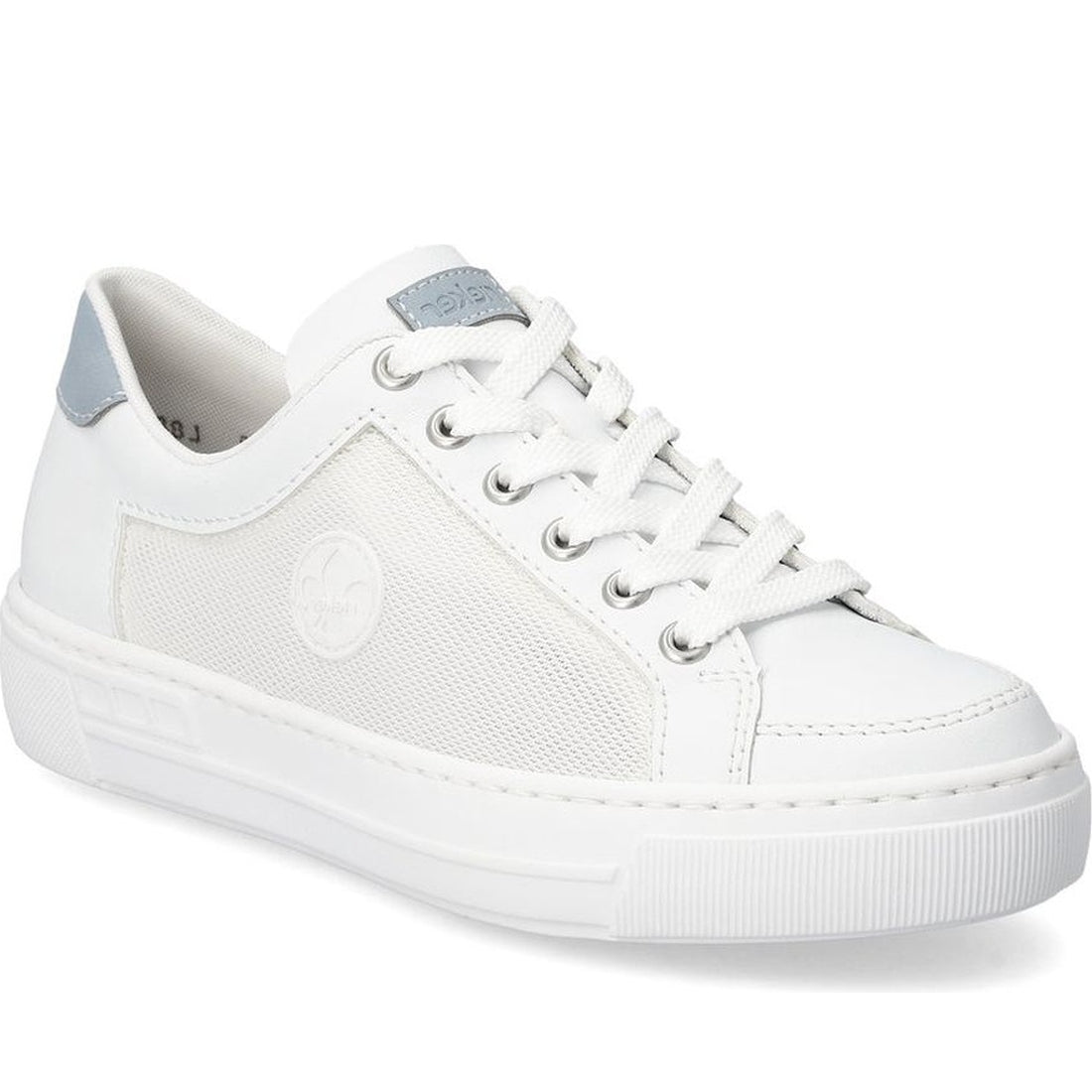 Rieker womens white leisure trainers | Vilbury London