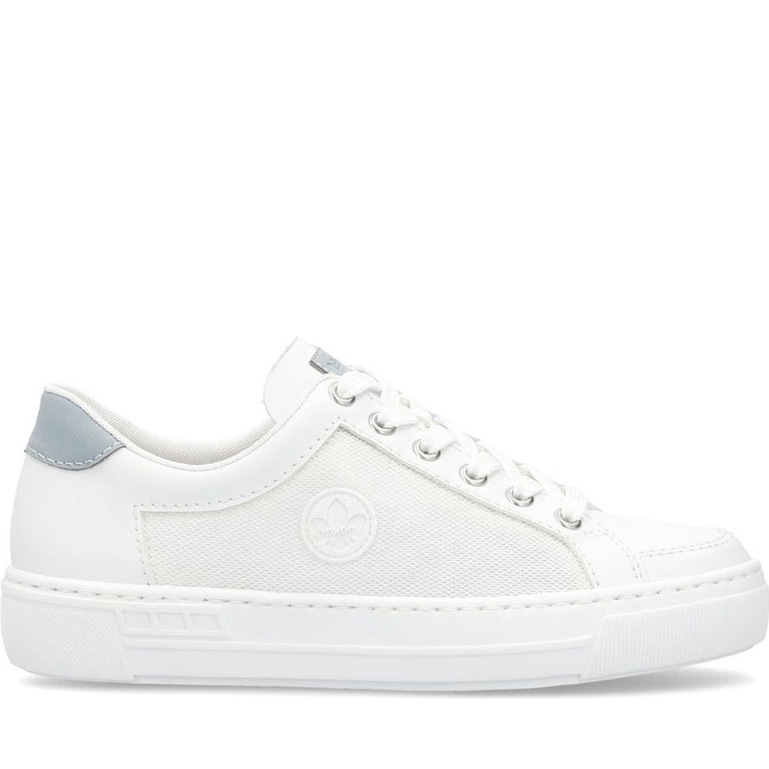 Rieker womens white leisure trainers | Vilbury London